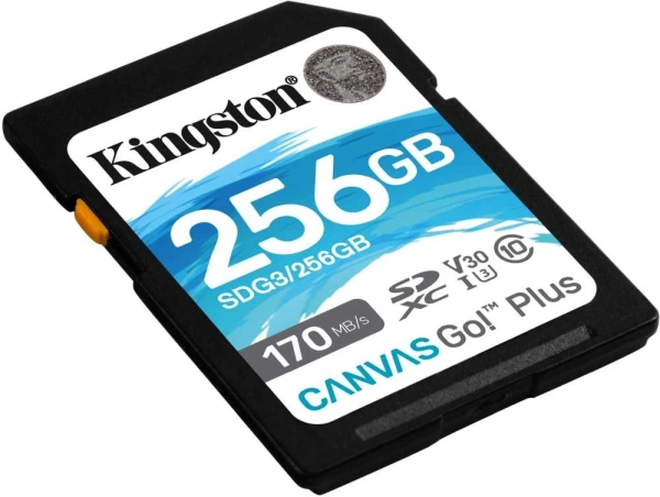 Флеш карта SDXC 256Gb Class10 Kingston SDG3/256GB Canvas Go! Plus w/o adapter