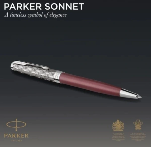 Ручка шариков. Parker Sonnet Premium K537 (CW2119783) Metal Red CT M черн. черн. подар.кор.