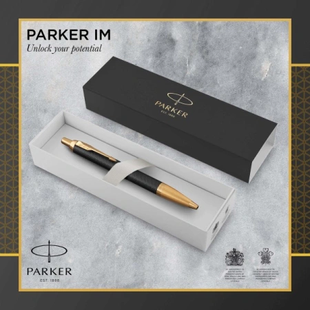 Ручка шариков. Parker IM Premium K323 (CW1931667) Black GT M син. черн. подар.кор.