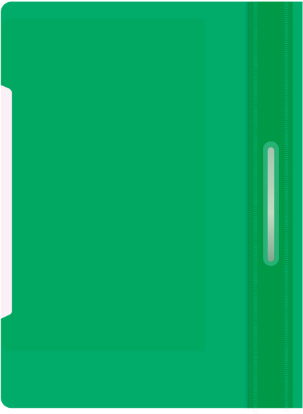 Папка-скоросшиватель Бюрократ Economy -PSE20GRN A4 прозрач.верх.лист пластик зеленый