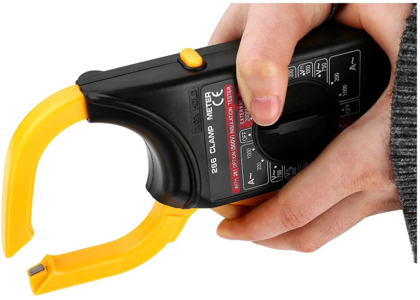 Клещи токоизмерительные Deko DKCM266 цифр. измер.ток:переменный черный (041-0204)