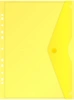 Конверт на кнопке Бюрократ -PK880 A4 с перфорац. по длинной стороне пластик 0.18мм ассорти