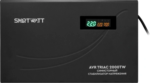 Стабилизатор напряжения Smartwatt AVR Triac 2000TW 2000ВА черный