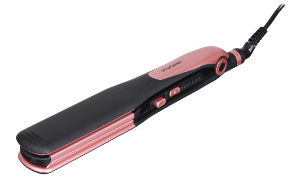 Выпрямитель Starwind SHC 7050 55Вт черный/розовое золото (макс.темп.:220С)