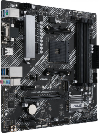 Материнская плата Asus PRIME A520M-A II/CSM Soc-AM4 AMD A520 4xDDR4 mATX AC`97 8ch(7.1) GbLAN RAID+V