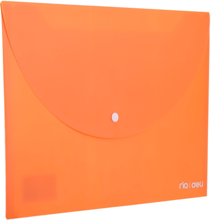 Конверт на кнопке Deli E38131 A4 гориз. расшир. полипропилен 0.18мм ассорти