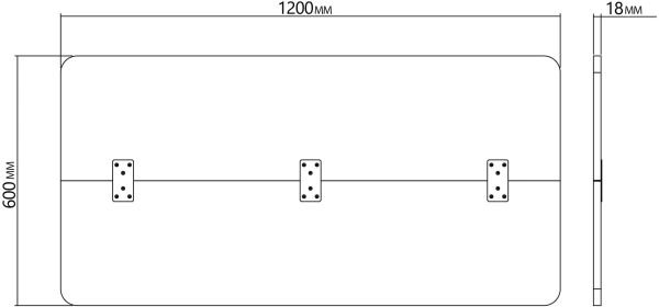 Столешница Cactus CS-TD2-LR для столов 120x60x1.8см дуб антик
