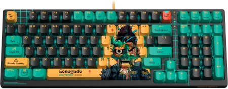 Клавиатура A4Tech Bloody AT98 Renegade механическая черный/зеленый USB for gamer LED (AT98)