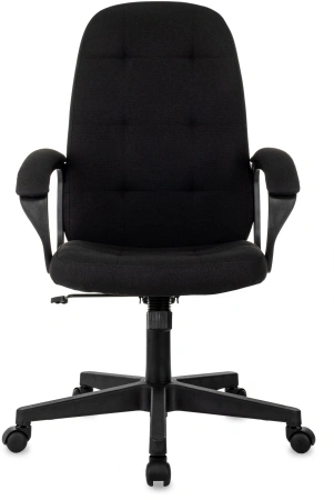 Кресло руководителя Бюрократ CH 002 Fabric черный 3C11 крестов. пластик