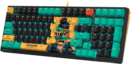 Клавиатура A4Tech Bloody AT98 Renegade механическая черный/зеленый USB for gamer LED (AT98)