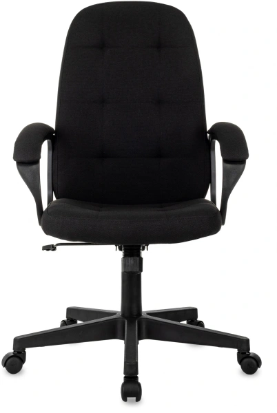 Кресло руководителя Бюрократ CH 002 Fabric черный 3C11 крестов. пластик