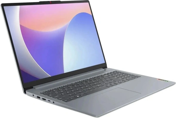 Ноутбук Lenovo IdeaPad Slim 3 15IRU8 Core i3 1305U 8Gb SSD256Gb Intel UHD Graphics 15.6" TN FHD (1920x1080) noOS grey WiFi BT Cam (82X700BWPS)