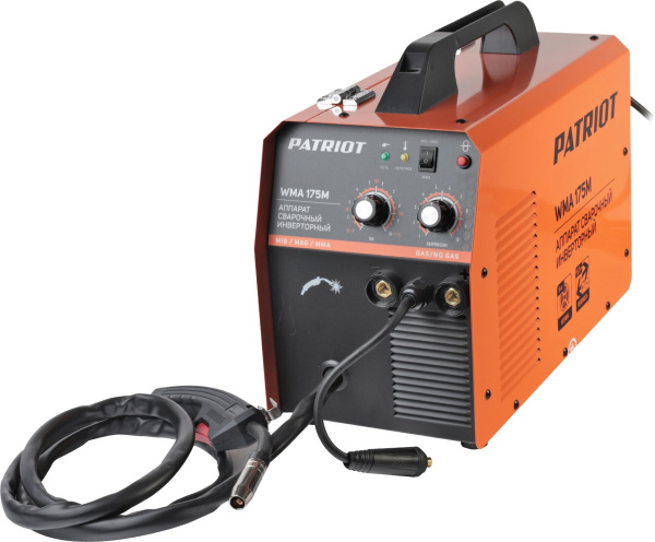 Сварочный полуавтомат Patriot WMA 175 M инвертор MIG-MAG/ММА 6.7кВт