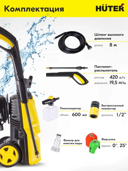 Минимойка Huter W195-QL 2500Вт (70/8/14)