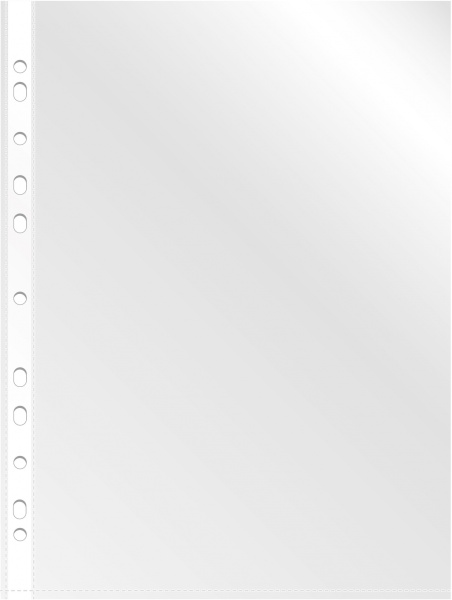 Папка-вкладыш Бюрократ Люкс 013BKLUX тисненые А4+ 50мкм (упак.:100шт)