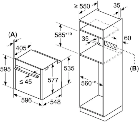 Духовой шкаф Электрический Neff B64FS31N0 черный/нержавеющая сталь