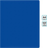Папка метал.зажим Бюрократ -PZ05CBLUE A4 пластик 0.5мм торц.наклейка синий