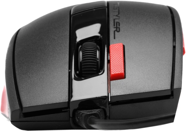 Мышь A4Tech Fstyler FM45S Air красный/черный оптическая (2400dpi) silent USB (7but)