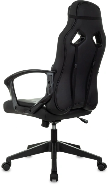 Кресло игровое Zombie 300 черный эко.кожа крестов. пластик