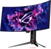 Монитор Asus 34" ROG Swift PG34WCDM черный OLED LED 21:9 HDMI матовая HAS Piv 450cd 178гр/178гр 3440x1440 240Hz FreeSync Premium DP 2K USB 8.4кг