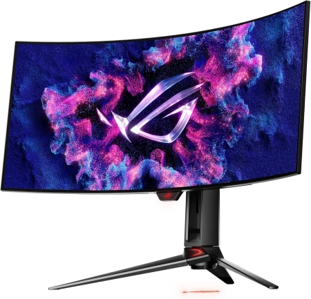 Монитор Asus 34" ROG Swift PG34WCDM черный OLED LED 21:9 HDMI матовая HAS Piv 450cd 178гр/178гр 3440x1440 240Hz FreeSync Premium DP 2K USB 8.4кг