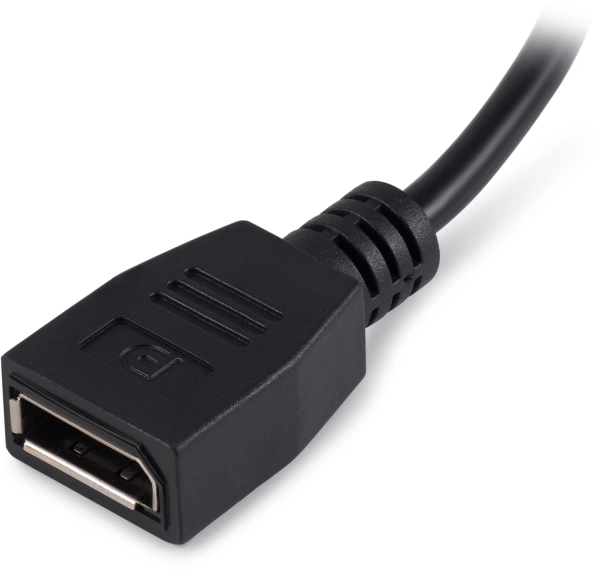 Переходник Buro HDMI (m)/DisplayPort (f) белый (BU-HDMI(M)-DP(F))