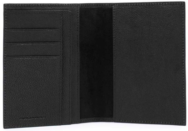Обложка для документов унисекс Piquadro Black Square PP1660B3/N черный натур.кожа