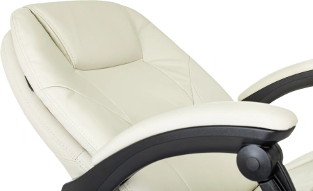 Кресло руководителя Бюрократ CH-868N-BF слоновая кость эко.кожа крестов. пластик подст.для ног