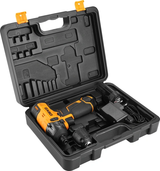 Винтоверт Deko DKIS12-Li аккум. патрон:шестигр.1/4" (кейс в комплекте) (063-4390)