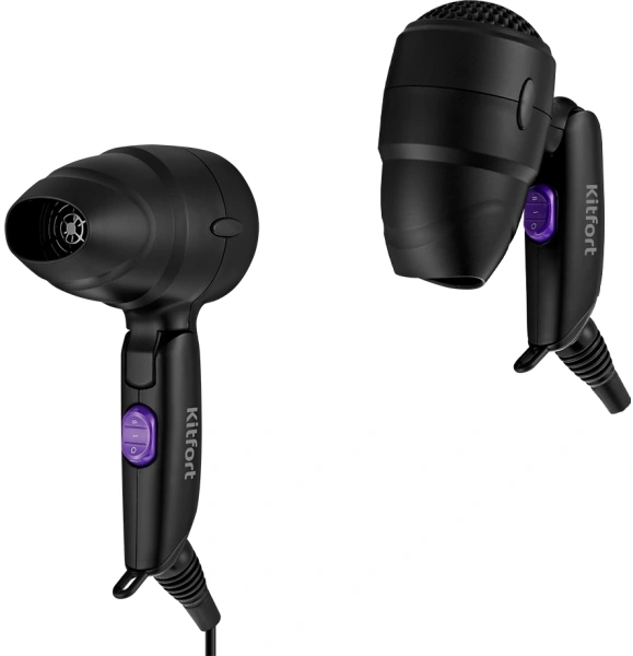 Фен Kitfort КТ-3237 1200Вт черный/фиолетовый