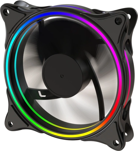 Вентилятор для корпуса Bloody BD-CF120ARGB3 ARGB 120х120x25 черный 4-pin 26дБ (BD-CF120ARGB3-BK) Ret