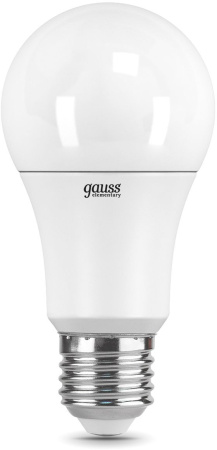 Лампа светодиодная Gauss Elementary 12Вт цок.:E27 груша 220B 6500K св.свеч.бел.хол. A60 (упак.:10шт) (23232)