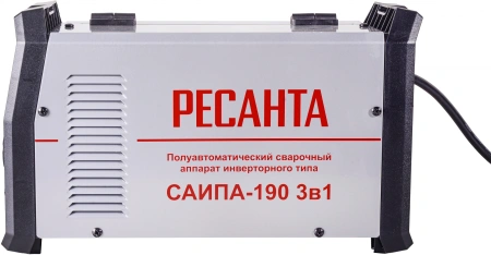 Сварочный аппарат Ресанта САИПА-190 инвертор FLUX, MMA,TIG-Lift 5.6кВт