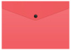 Конверт на кнопке Бюрократ -PK803TA5PINK A5 гориз. пластик 0.15мм коралловый