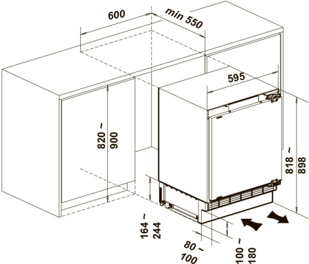 Холодильник Lex RBI 103 DF (однокамерный)