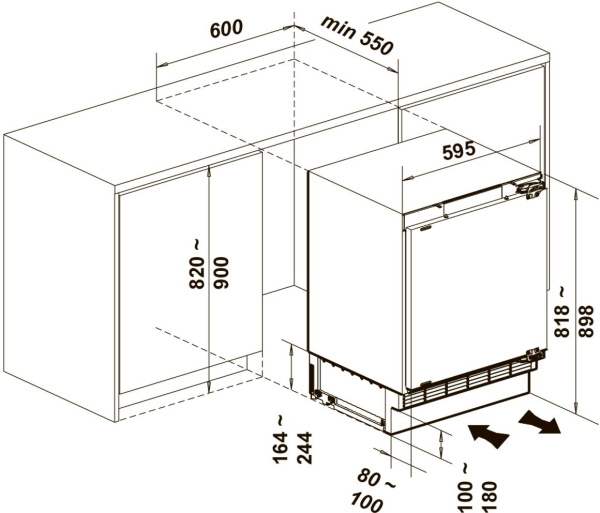 Холодильник Lex RBI 103 DF (однокамерный)