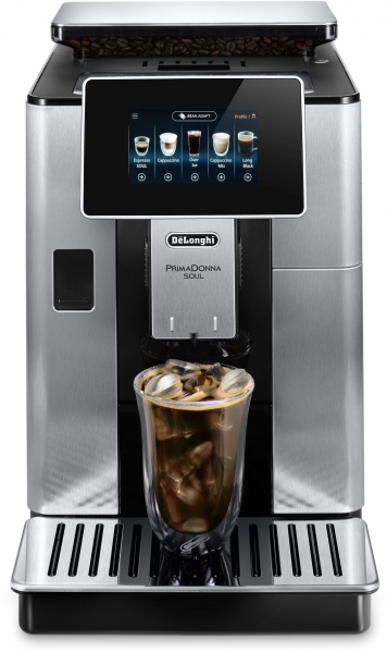 Кофемашина Delonghi Primadonna Soul ECAM610.74.MB 1450Вт черный/серебристый
