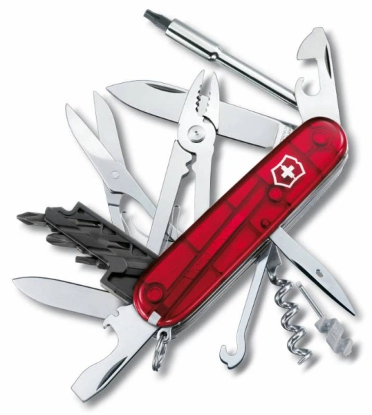 Нож перочинный Victorinox CyberTool M (1.7725.T) 91мм 34функц. красный карт.коробка