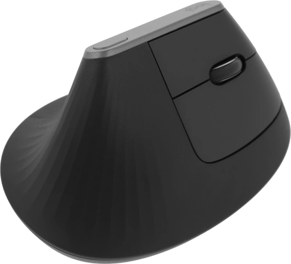 Мышь Logitech MX Vertical черный/черный оптическая 4000dpi беспров. BT/Radio USB 6but (910-005451)