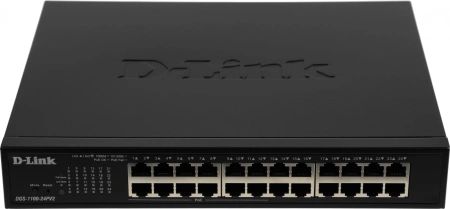 Коммутатор D-Link DGS-1100-24PV2/A 24G 12PoE+ 100W управляемый