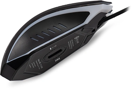 Мышь Оклик 896G черный оптическая (12800dpi) USB для ноутбука (5but)