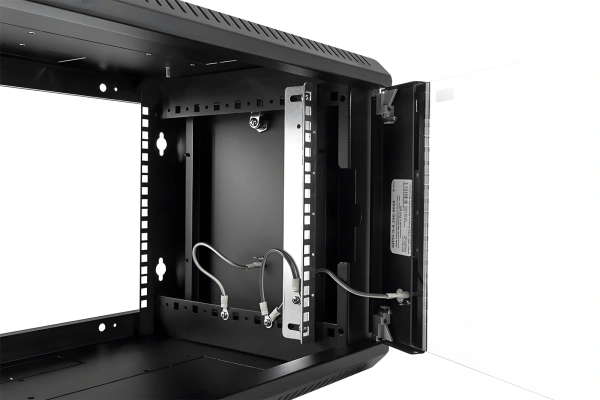 Шкаф коммутационный ЦМО ШРН-Эконом (ШРН-Э-6.500-9005) настенный 6U 600x520мм пер.дв.стекл 75кг белый 470мм 14.94кг 180град. 342мм