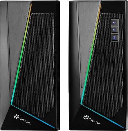 Колонки Оклик OK-125 2.0 черный 12Вт