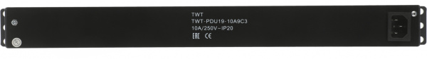 Блок распределения питания Lanmaster TWT-PDU19-10A9C3 гор.размещ. 9xC13 базовые 10A без вилки