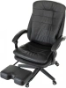 Кресло руководителя Бюрократ T-9950MSG-F черный эко.кожа крестов. пластик подст.для ног