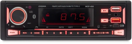 Автомагнитола Digma MCP-450 1DIN 2x45Вт 4
