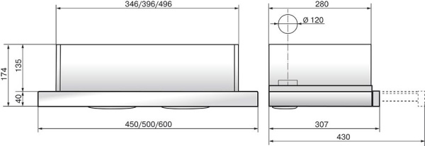 Вытяжка встраиваемая Elikor Интегра Glass 60П-400-В2Л черный/стекло черное управление: кулисные переключатели (1 мотор)