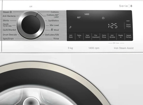 Стиральная машина Bosch Serie 4 WGA24400ME пан.англ. кл.:A+++ фронт. макс.:9кг белый