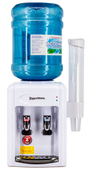 Кулер Aqua Work 0.7-TKR настольный белый/черный