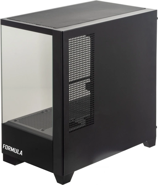 Корпус Formula Crystal Z1M черный без БП mATX 7x120mm 1xUSB2.0 1xUSB3.0 audio bott PSU